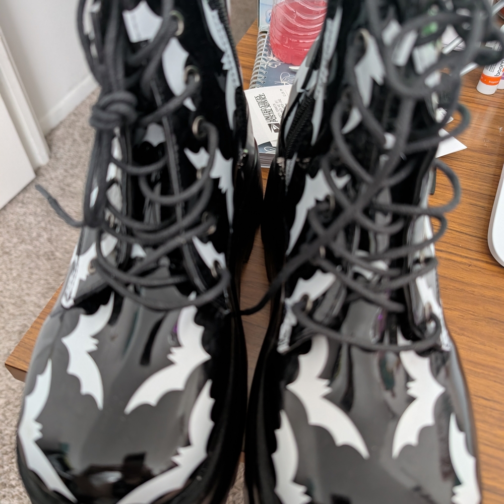 Black and White Women's Boots